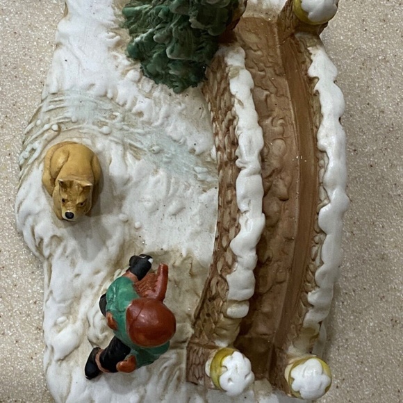 Summit Collection Exclusive 1991 Bridge Tree Dog Run Figurine Christmas Village - Picture 10 of 12